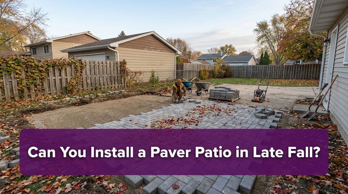 Can You Install a Paver Patio in Late Fall? image