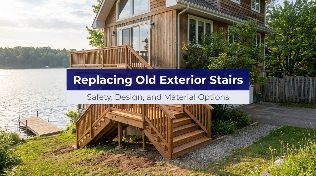 Featured post - Replacing Old Exterior Stairs at Townhomes & Lakeside Homes